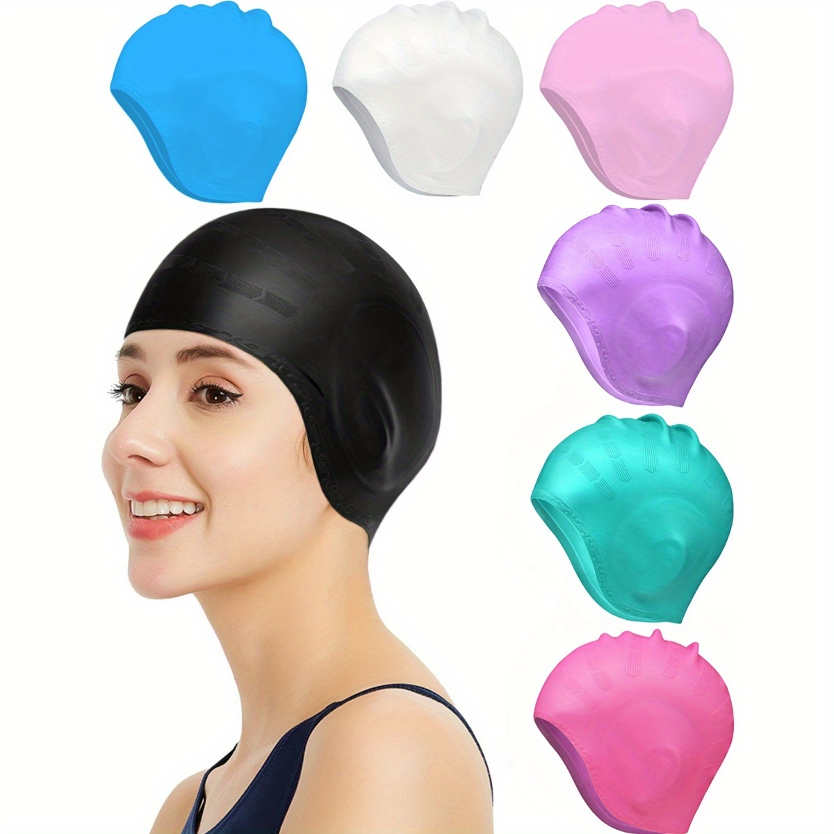 Aquatic Sports Cap - Kulak Koruyucu Bone - Profesyonel Silikon